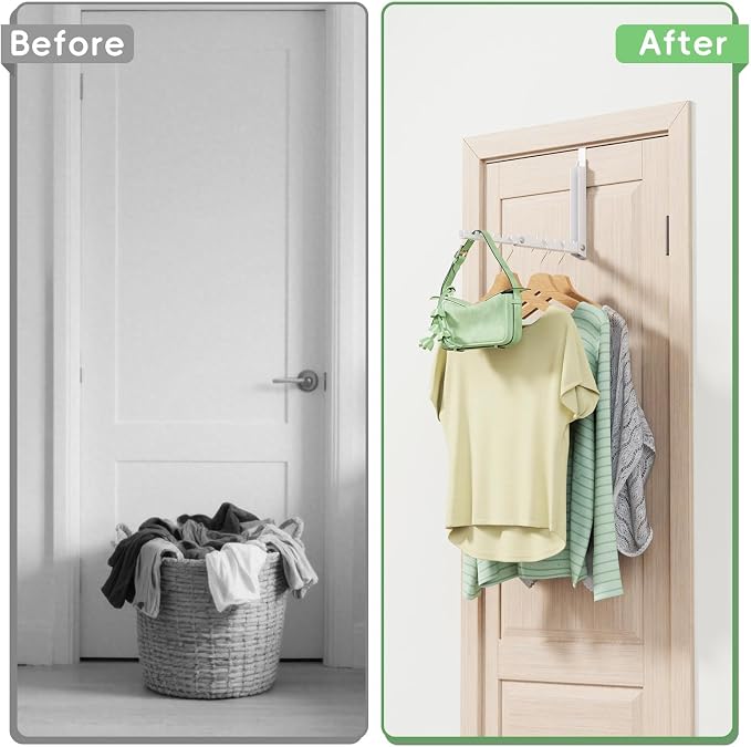 Over Door Hooks, Over the Door Clothes Hanger - Image 6