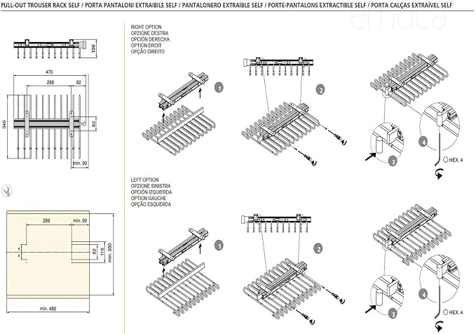 Closet Rod Garment Bar, Hanging Clothes Rods - Image 3