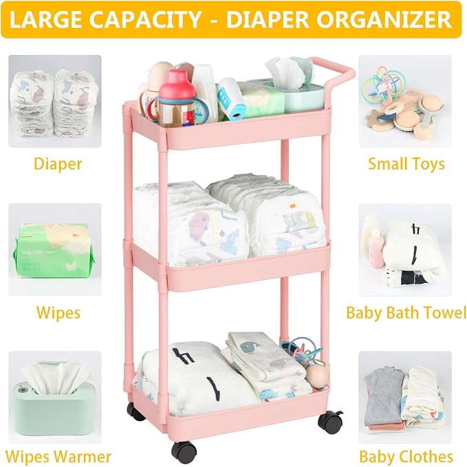 Diaper Caddy - Plastic Diaper Organizer - Image 6