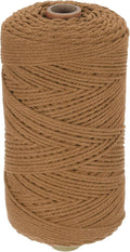 HARFINGTON Natural Macrame Cord 2mm x 220 Yards 3 Strand Twisted Cotton Macrame by HARFINGTON