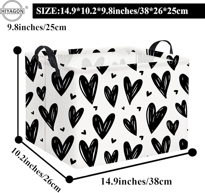 HIYAGON Rectangular Gift Basket Kids Baby Storage Bin Toy Organizer Box - Image 6