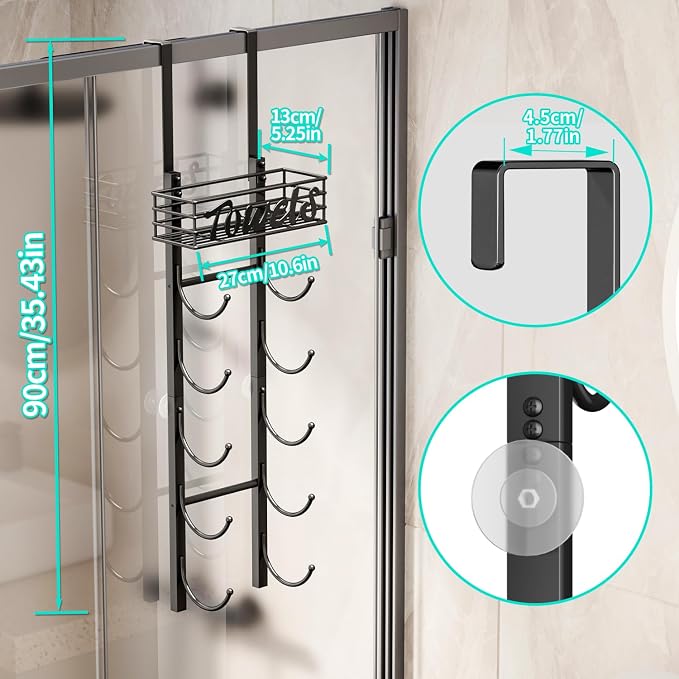 HapiRm Towel Racks for Bathroom Storage - Image 7