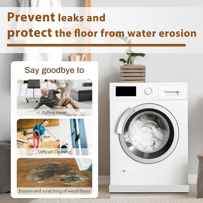 Upgraded 27" x 25"×2.5" 304 Stainless Steel Washing Machine Drip Pan, Heavy - Image 7