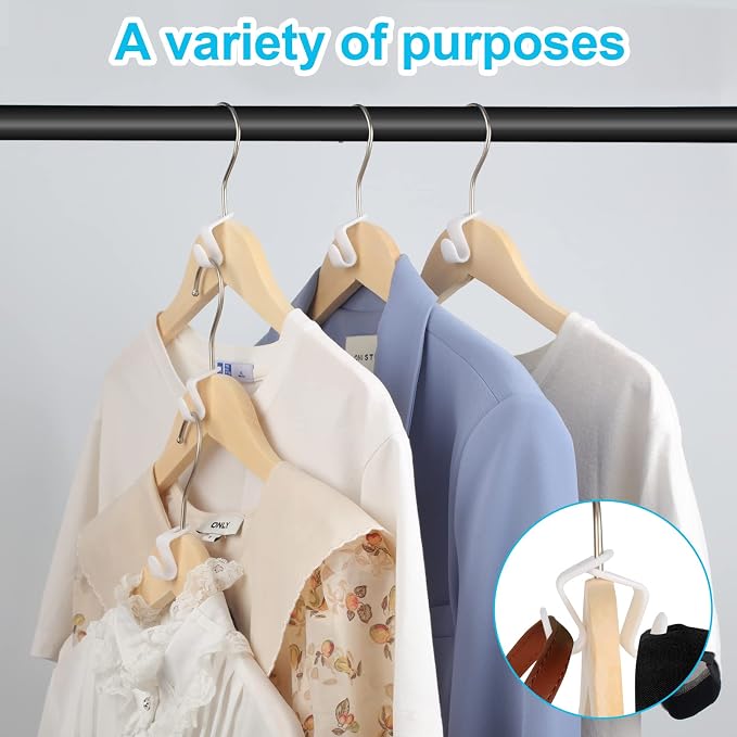 100 PCS Space Saving Hanger Hooks and Clips - Image 5