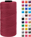 Braided Macrame Cord 1.5mm x 218yards Polypropylene Rope Polyester Rope Yarn by LEREATI
