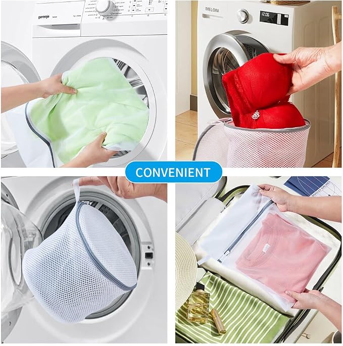3Pcs Mesh Laundry Bags for Washing Delicates, - Image 5