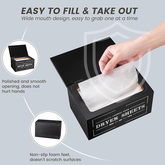 Cute Dryer Sheet Holder with Lid - Image 5