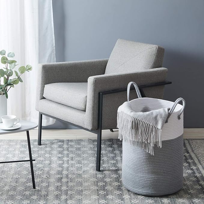 Cotton Rope Laundry Hamper by YOUDENOVA, 58L - Image 4