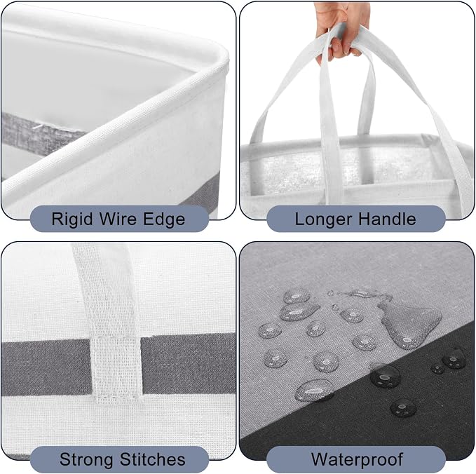Foaincore 6 Pieces 75 L Laundry Hamper Basket Organizer Large Laundry Bag Bulk - Image 3