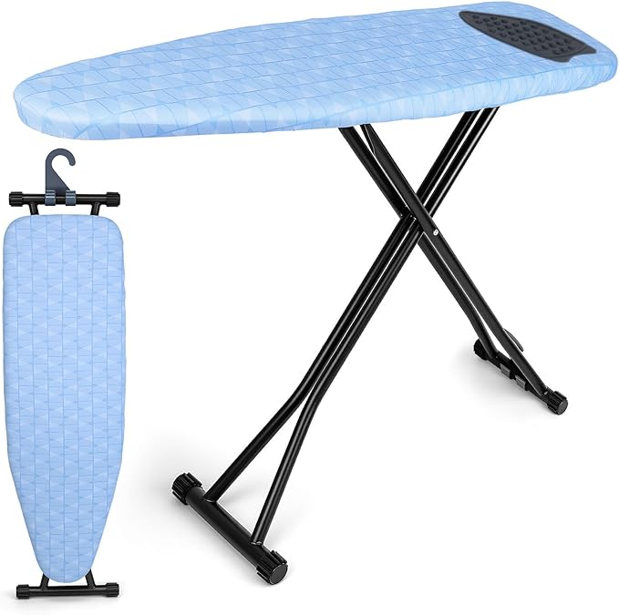 Ironing Board with Silicon Iron Mat Heavy Metal Frame Legs Iron Stand by CMOOD