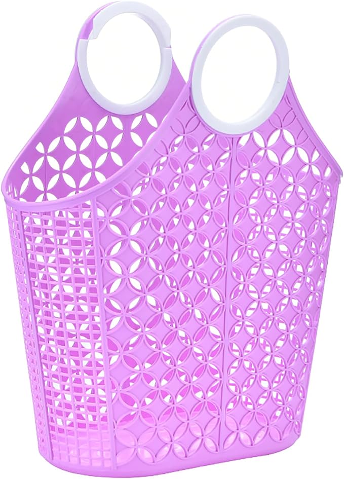 Fox Run Purple Cleaning Caddy, Laundry and Produce Basket by foxrunbrands