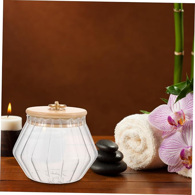 GALPADA Glass Laundry Powder Container Lid 1.5L Storage Jar - Image 8