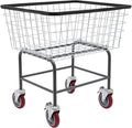 4.5 Bushel Steel Wire Laundry Cart, Commercial Wire Laundry Basket by YIPONYT