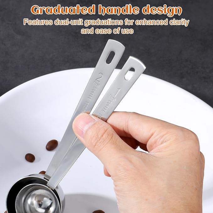 4 Pcs Tablespoon Measuring Spoon 1 & 2 Tablespoon Scoops 15 & 30 ML Stainless - Image 3