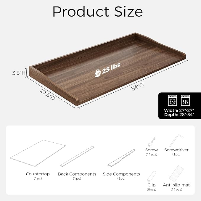 Washer Dryer Countertop, Laundry Countertop Organizer - Image 3