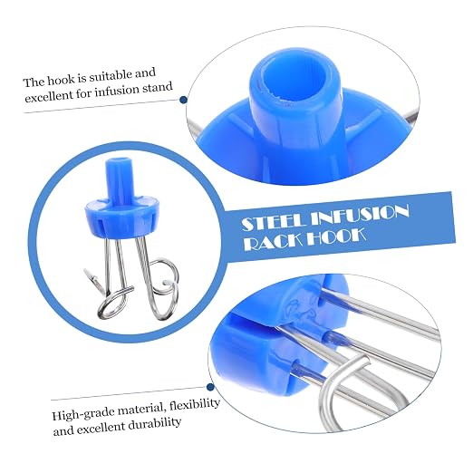 DECHOUS Stainless Steel Vertical Infusion Rack Hook Infusion Stand Hook - Image 3