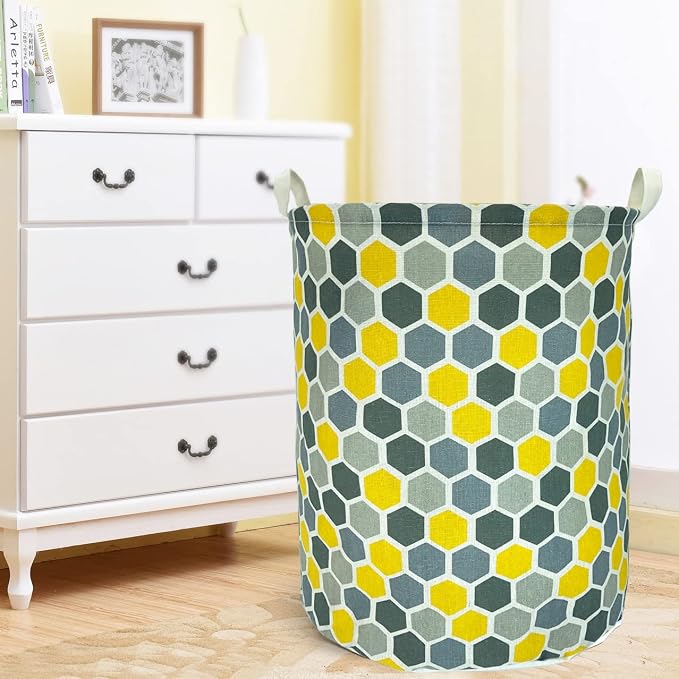 Merdes 19.7’’ Waterproof Foldable Laundry Hamper, Dirty Clothes Laundry Basket - Image 4