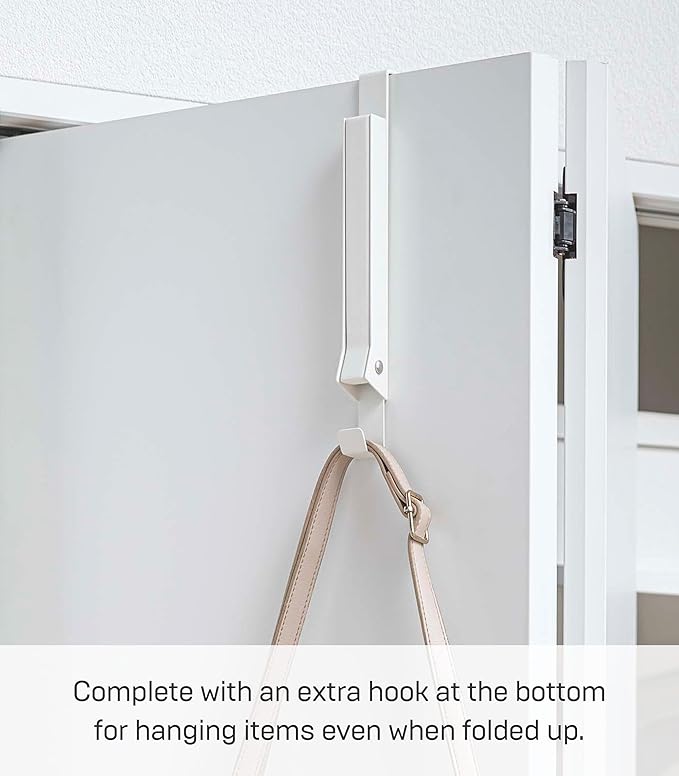 YAMAZAKI Home Smart Over The Door Coat Hook Organizer Collapsible Foldable Rack - Image 3