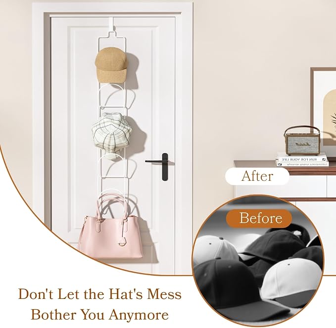 10 Pack Over The Door Hat Organizer - Image 2