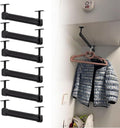 Closet Rod 6 Pcs Ceiling Mount Closet Rod Holders, Space Saving Wardrobe by Unknown
