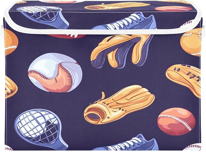 Nander Sports Balls and Gloves Storage Basket Storage Boxes by Unknown