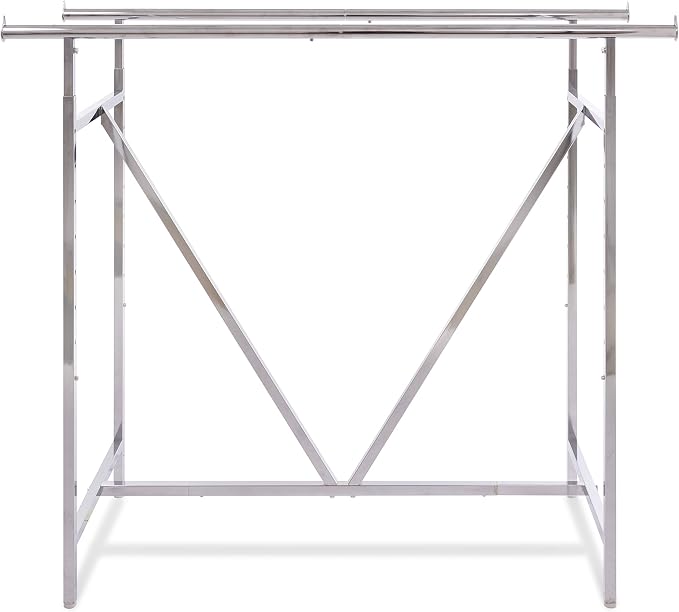 Econoco - Adjustable Heavy Duty Double Bar, Retail Clothing Rack, Rectangular - Image 5