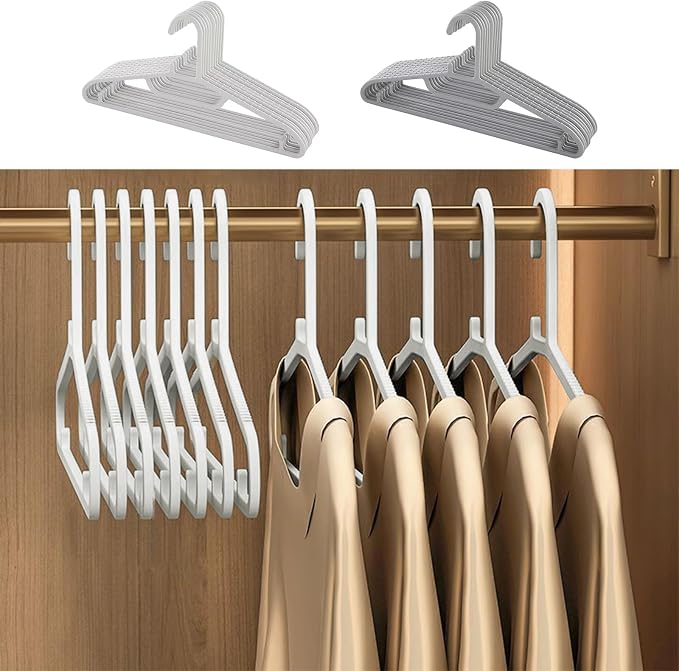Velvet Hangers 10 Pack Non Slip Shoulders Strong Space Saving Household Clothes - Image 2