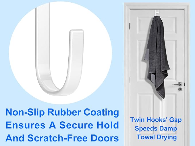 Over the Door Twin Metal Hooks - Image 5