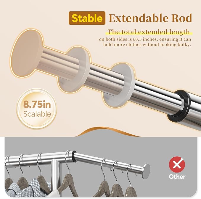 Simple Trending Heavy Duty Clothes Clothing Rack - Image 4
