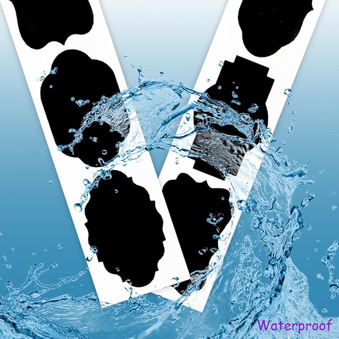 Chalkboard Labels Removable Chalk Markers Stickers Black Reusable Kitchen - Image 3