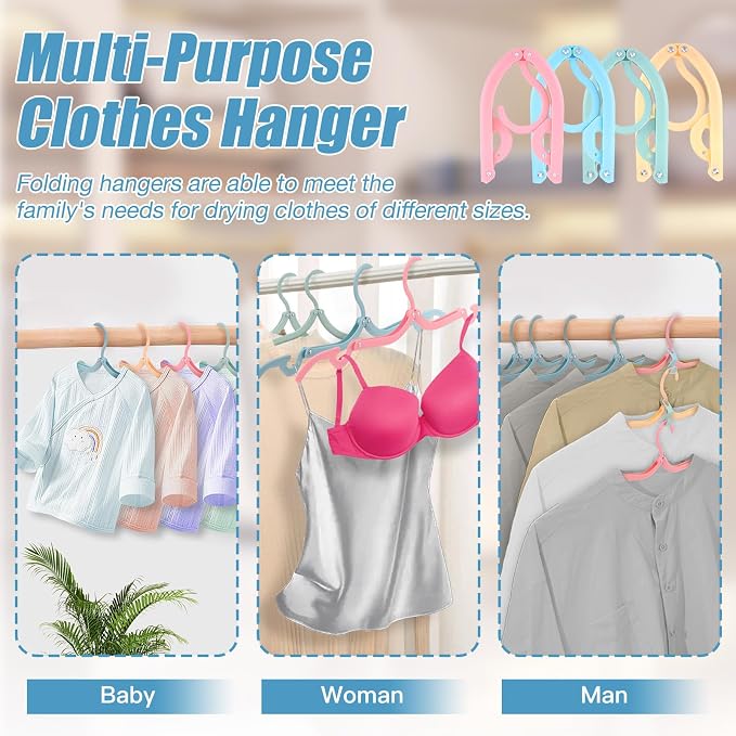 32PCS Foldable Travel Hangers, 20 Cruise Ship Essentials Folding Hanger - Image 7