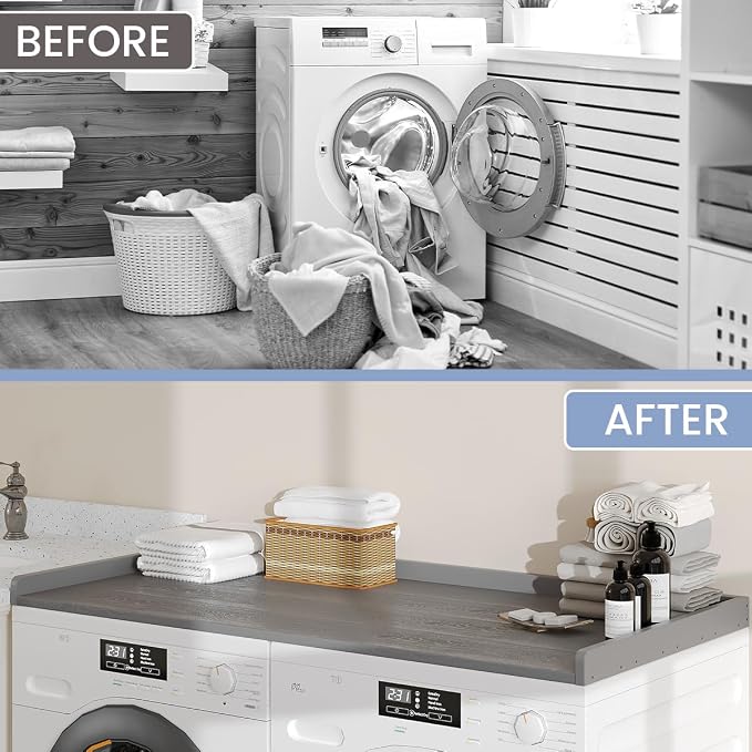 Sundale HDPE Washer Dryer Countertop, No-Installation Laundry Topper - Image 3