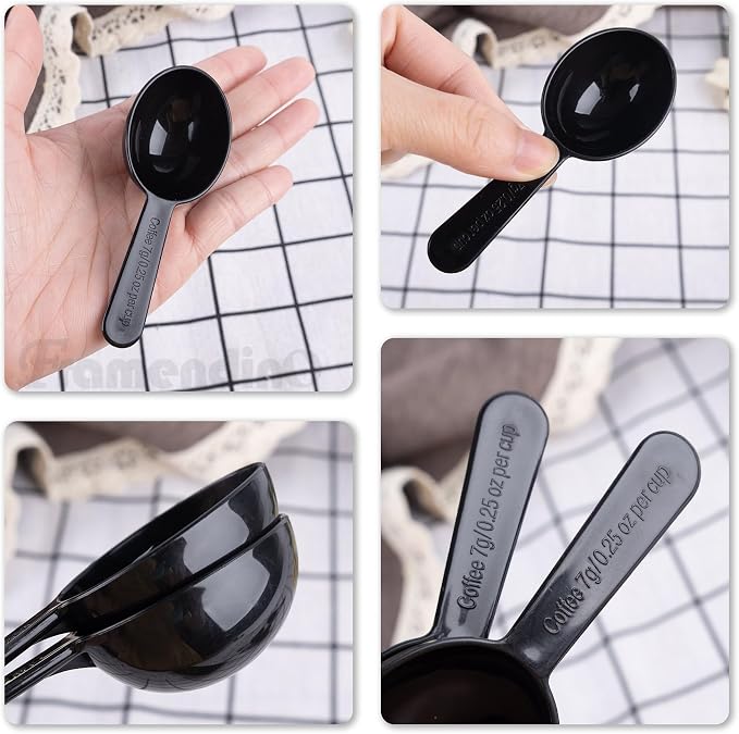 Framendino, 5 Pack Plastic Coffee Measuring Spoons Short Handle Scoops - Image 3