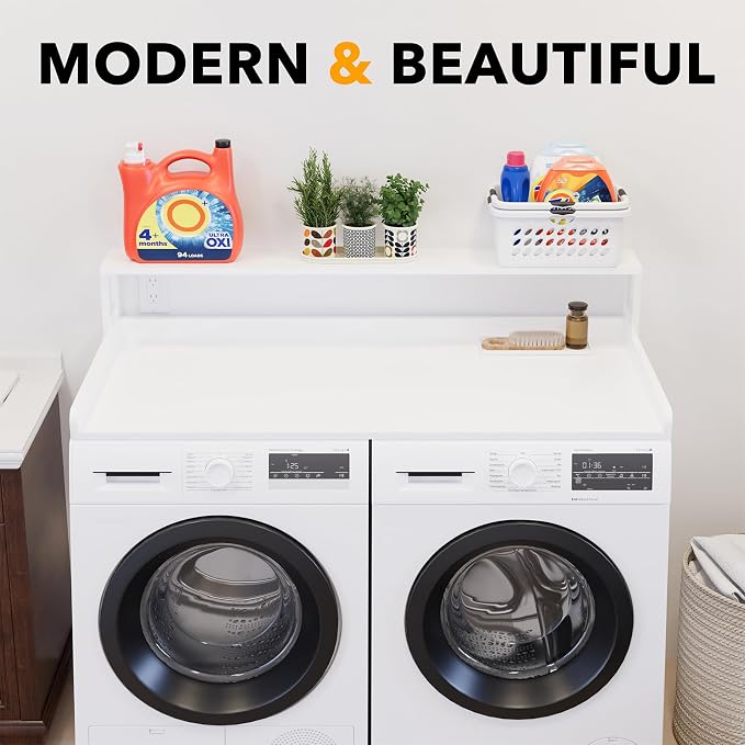 SpaceAid 2-Tier Washer Dryer Countertop, Laundry Topper - Image 6