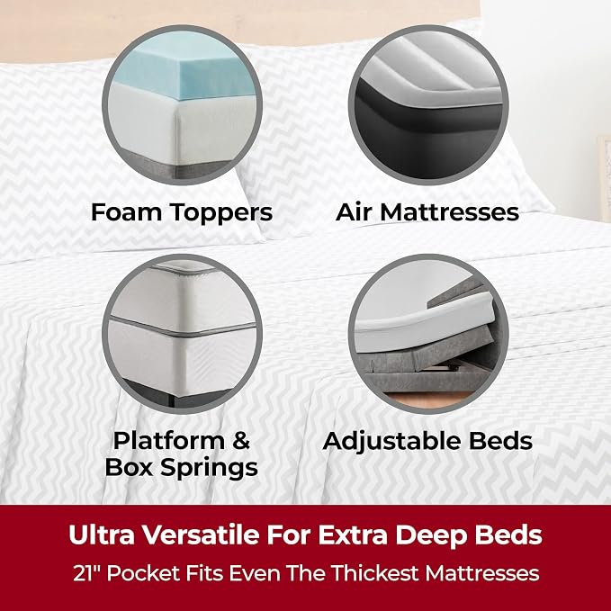 Mellanni Extra Deep Queen Sheets - Image 2