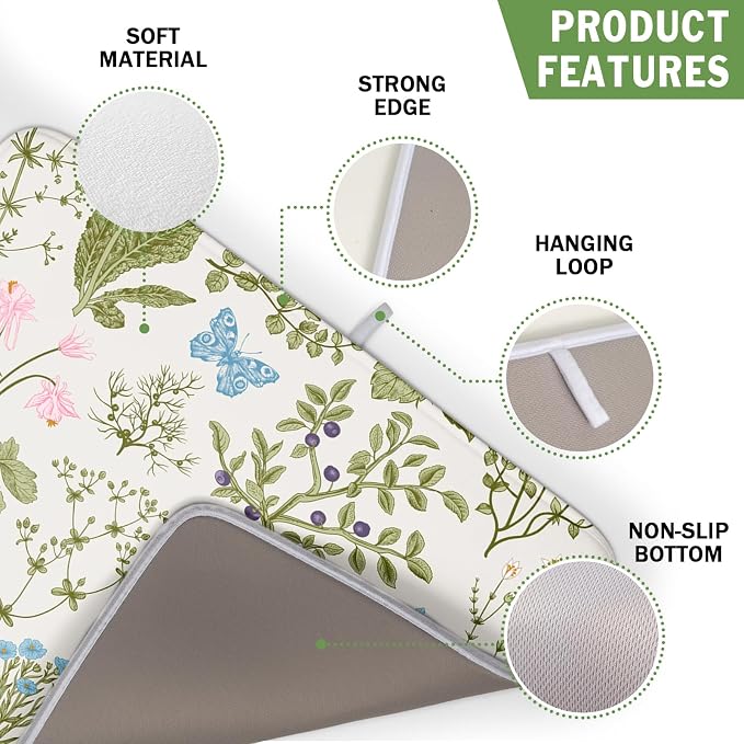 Kawani Wild Flowers Plant Dish Drying Mats - Image 3