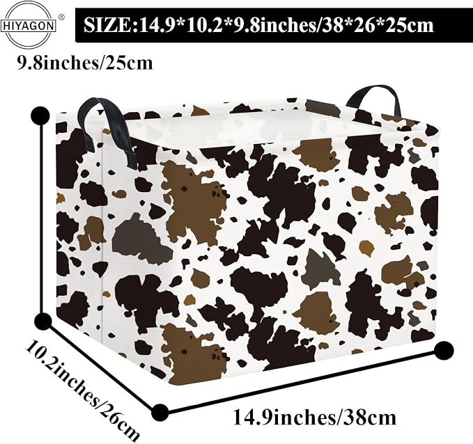 HIYAGON Rectangular Easter Cow Basket - Image 6