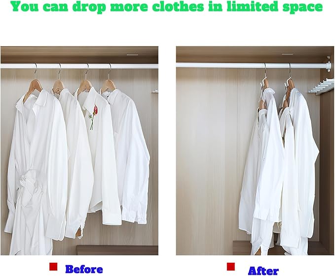 Clothes Hanger Connector Hooks 50PCS Plastic Hooks Cascading Hangers Space - Image 5