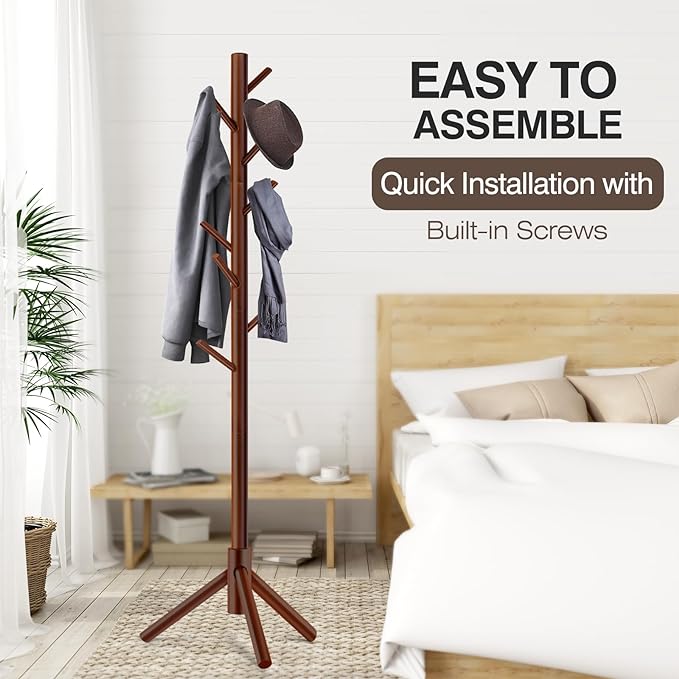 2 PCS Coat Rack, Freestanding Coat Rack - Image 6