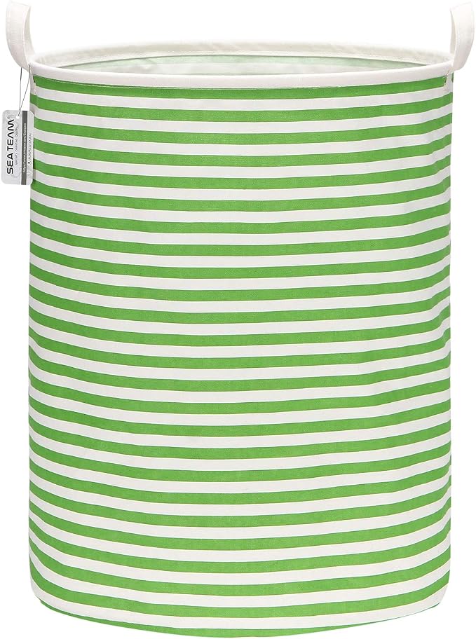 Sea Team 19.7 Inches Large Sized Waterproof Coating Ramie Cotton Fabric Folding by SeaTeam