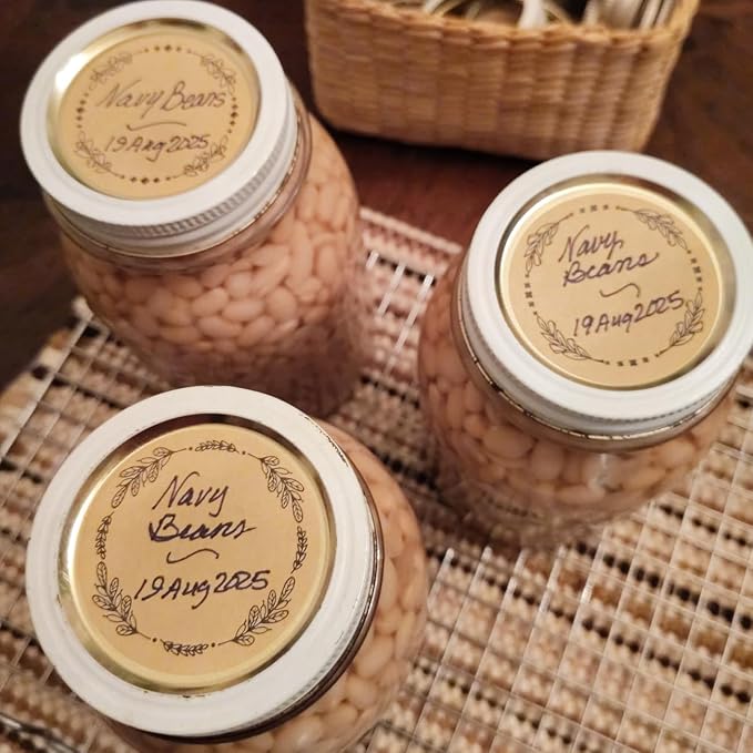 2" Canning Labels for Jars & Lids, 500 Labels per Roll, 4 Different Wreath - Image 5