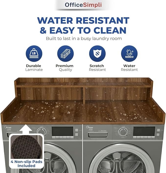 OfficeSimpli Large Washer Dryer Countertop - Image 3