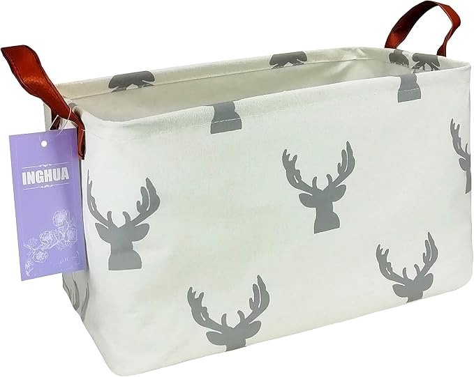 Rectangular Storage Basket Fabric Organizer Bin by INGHUA