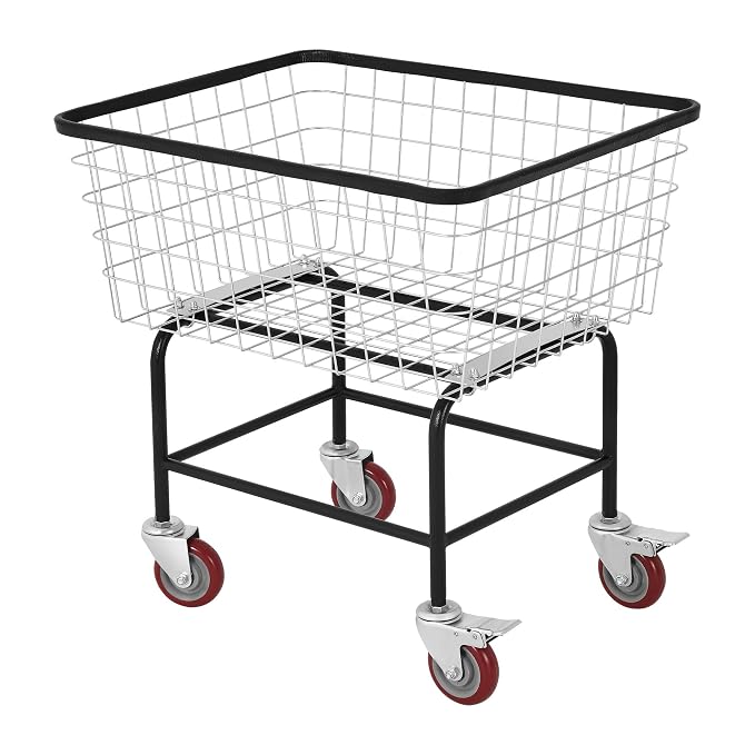 Large Rolling Laundry Cart - Image 2