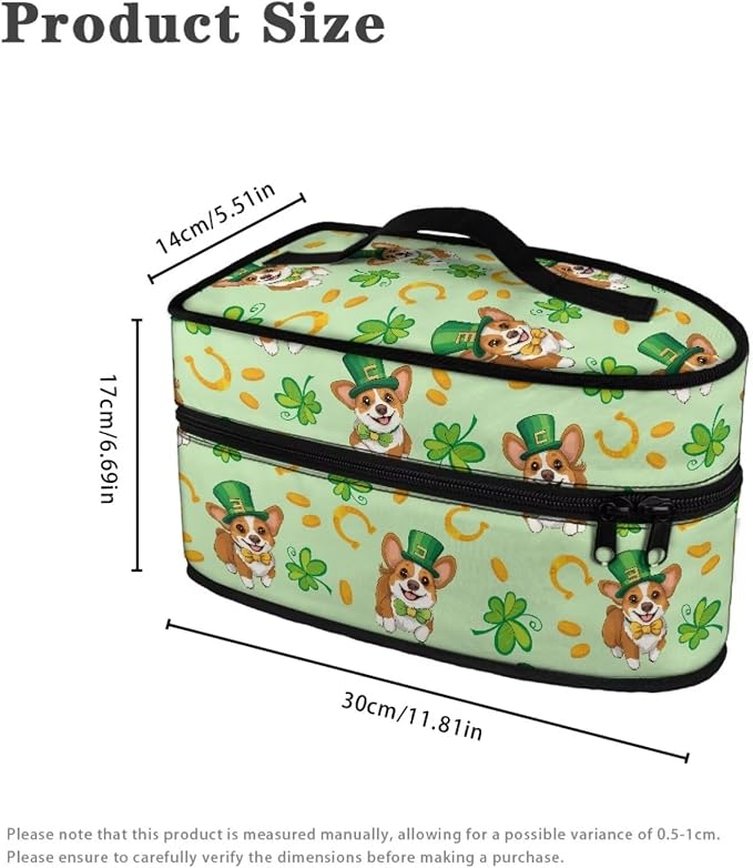 Saint Patricks Day Iron Storage Case Protective Carrying Bag Cute Reusable Four - Image 6