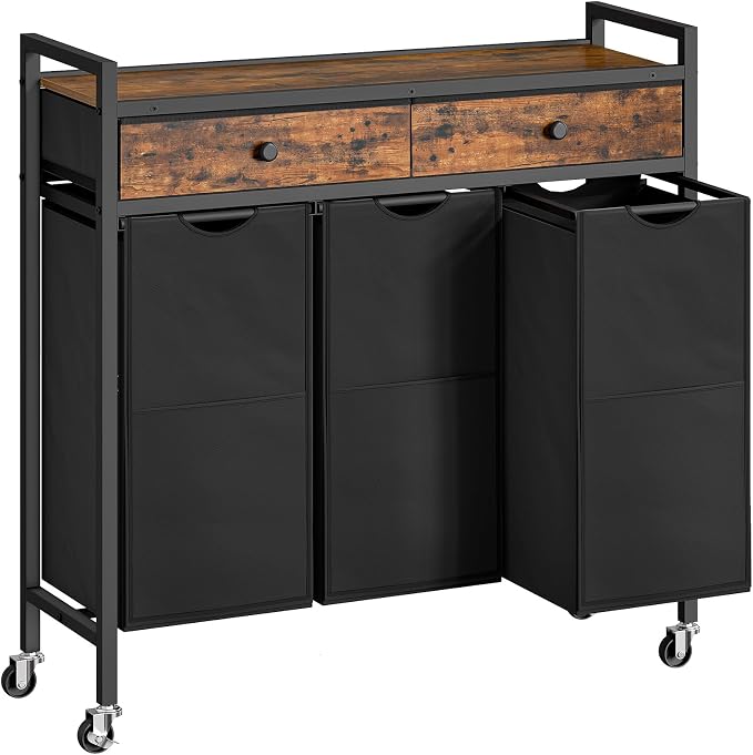 HOOBRO Laundry Sorter 3 Section, 130L Laundry Hamper by HOOBRO