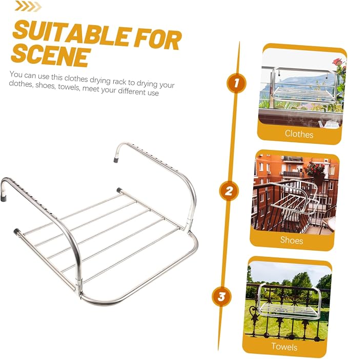 ABOOFAN Storage Shelf Coat Hangers Storage Shelves Clothes Drying Rack - Image 9