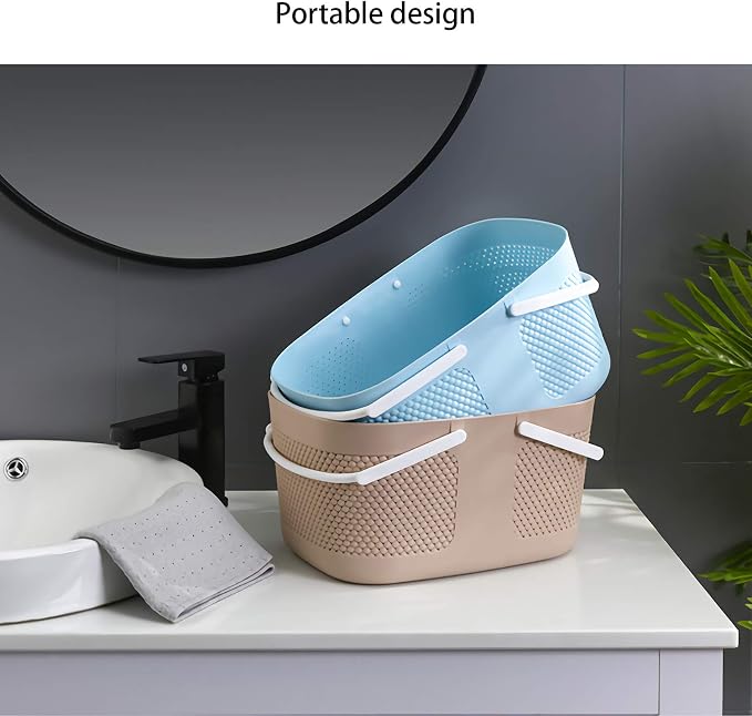 Shower Caddy Basket, Portable Large Capacity Thickened Plastic Organizer - Image 7