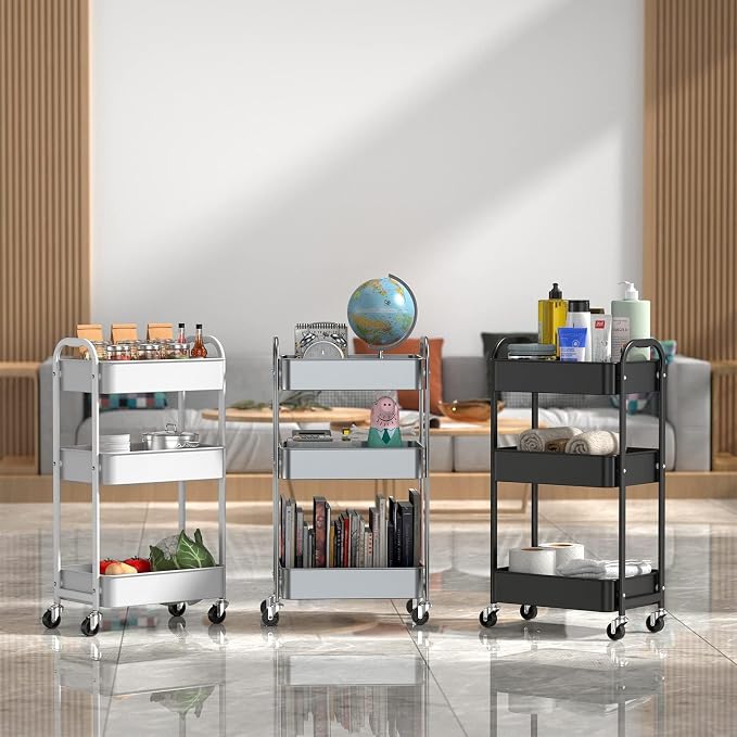 MAX Houser 3-Tier Rolling Utility Cart - Image 9