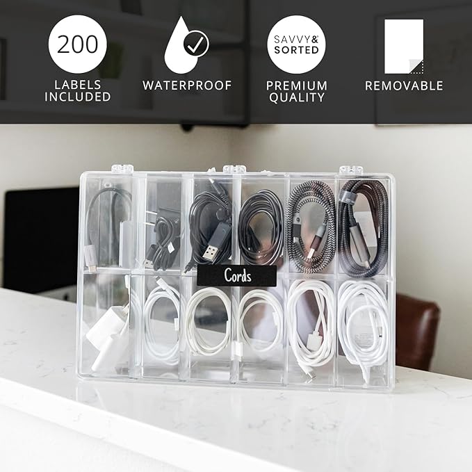 SAVVY & SORTED Chalkboard Labels Stickers - Image 2